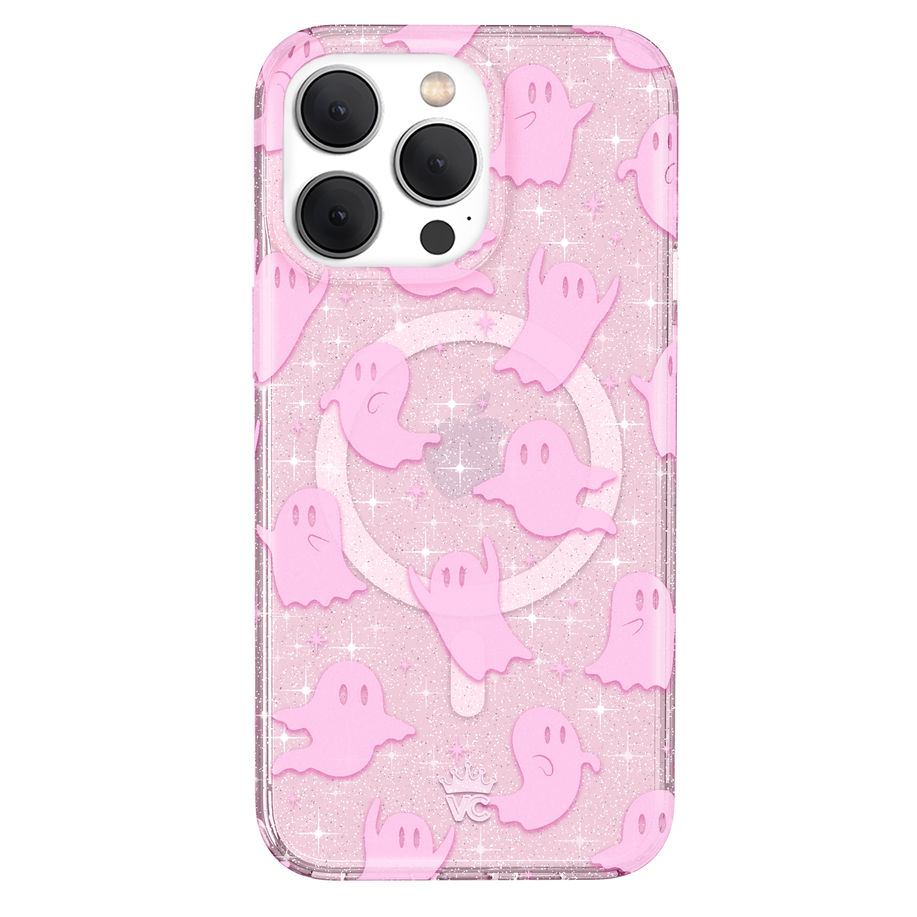 Ghosted Pink Glitter iPhone Case - VelvetCaviar.com product image