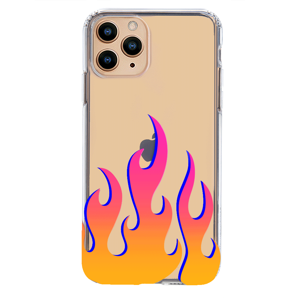 Flames Clear iPhone Case – VelvetCaviar.com