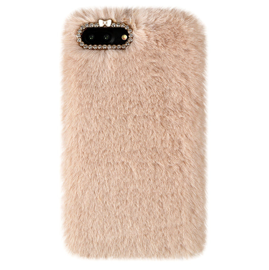 Glimlach ik wil Puno Beige Faux Fur iPhone Case – VelvetCaviar.com