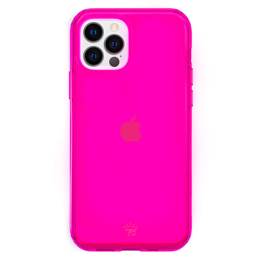 Neon Pink Clear Iphone Case Velvetcaviar Com