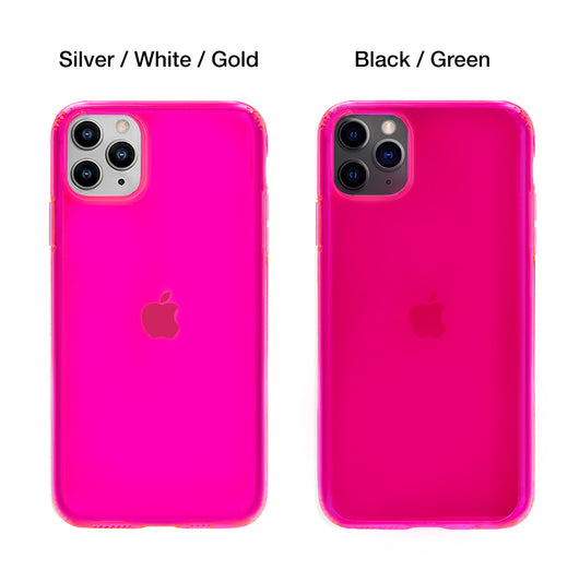 Neon Pink Clear Iphone Case Velvetcaviar Com