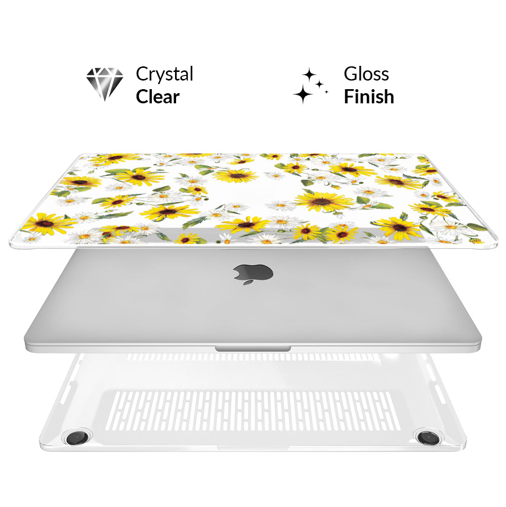 sunflower macbook pro case