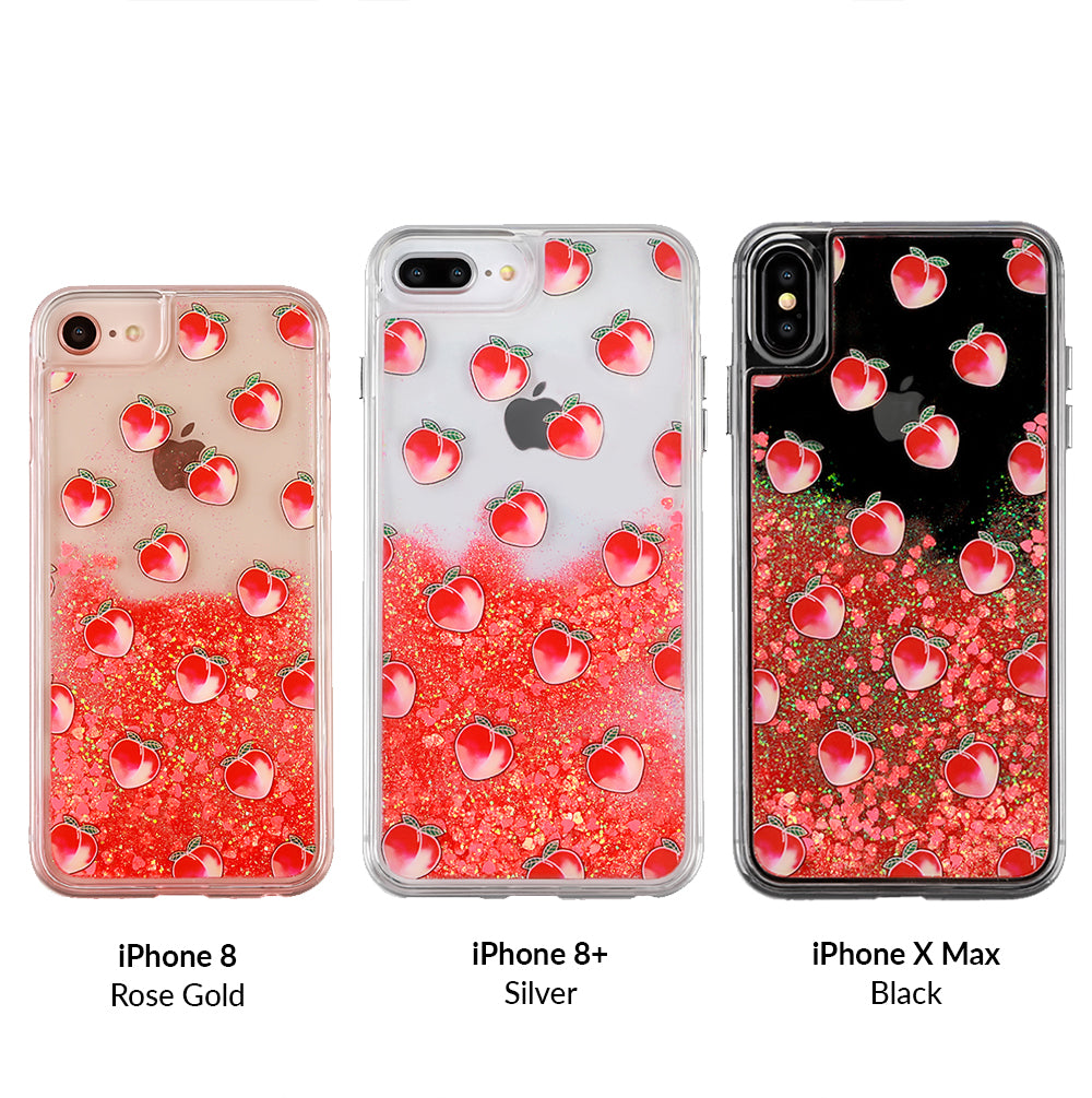 Peach Clear Glitter Iphone Case Velvetcaviar Com