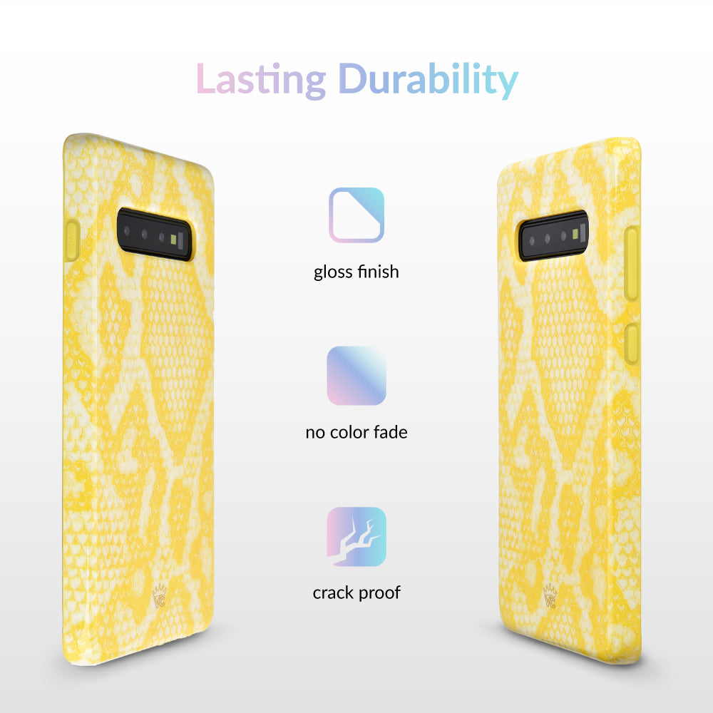 Yellow field Samsung S10 Case