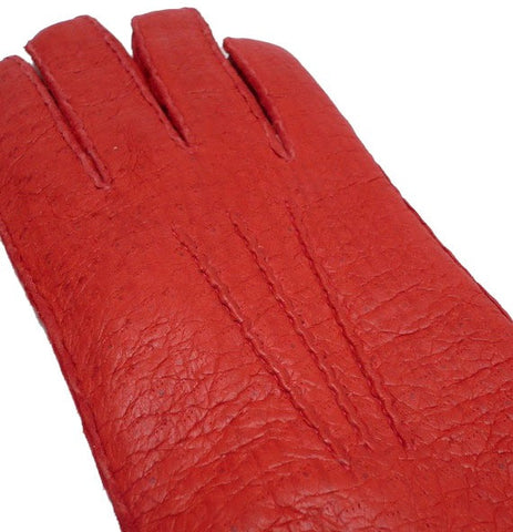 red leather gloves mens