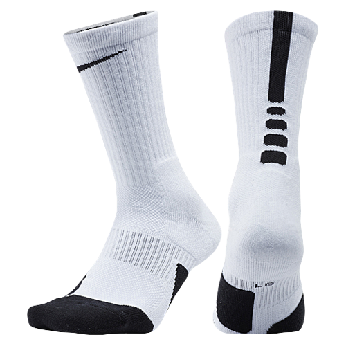 white nike elite socks