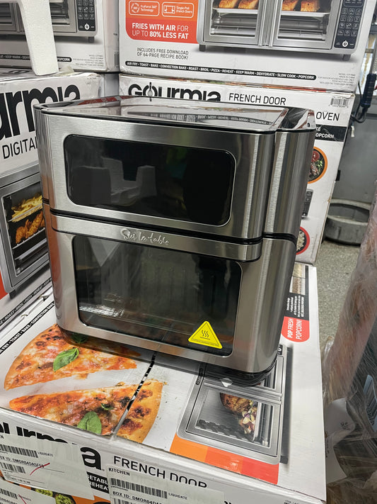 Gourmia 43L XL 12-Slice Digital Air Fryer Oven with Single-Pull French Doors