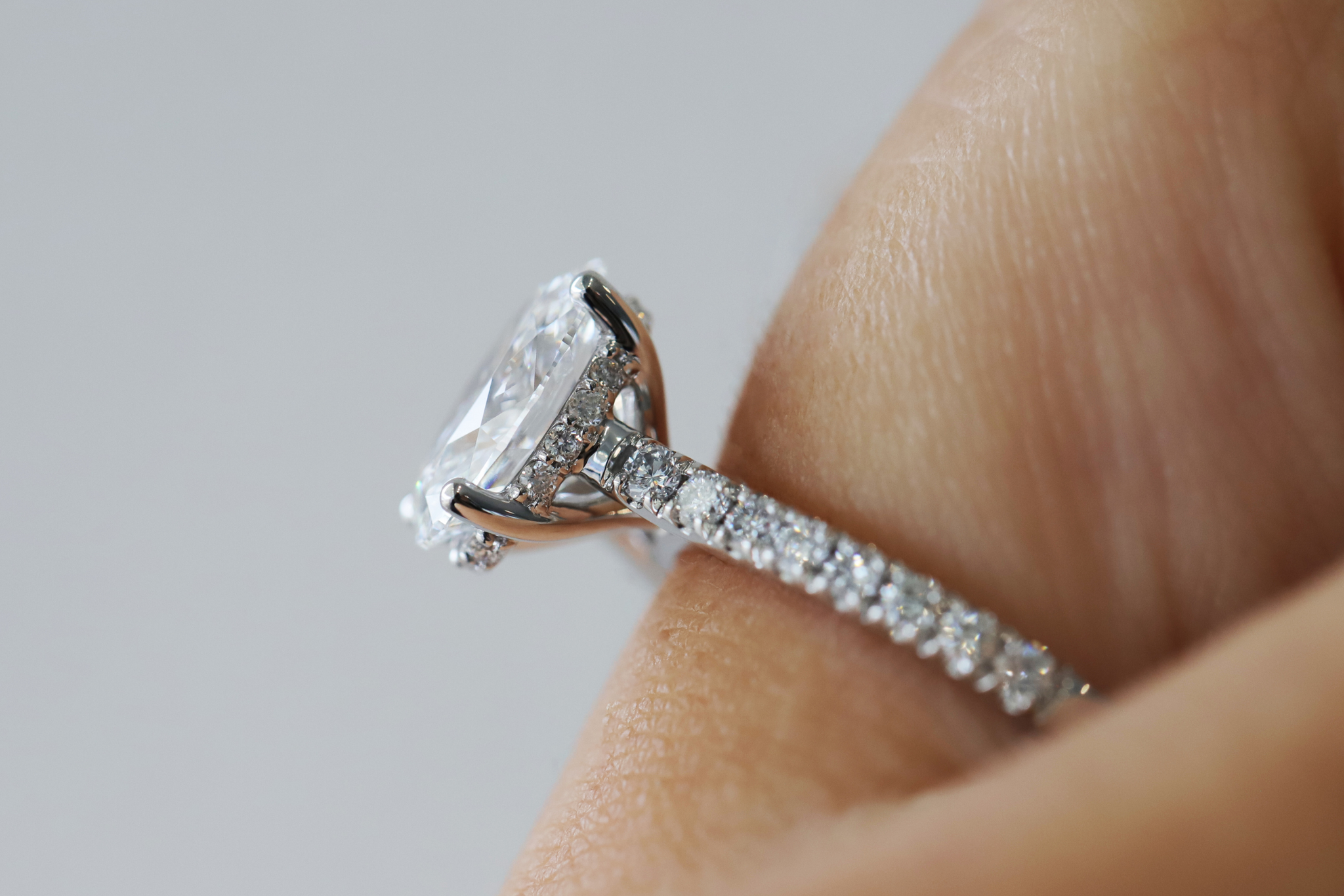 Demi lab grown diamond engagement ring