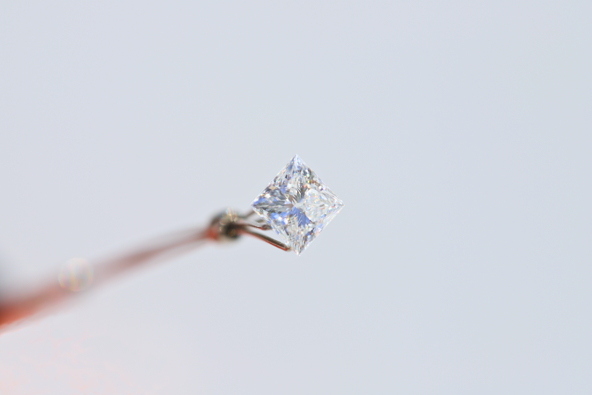 Princess cut lab grown diamond