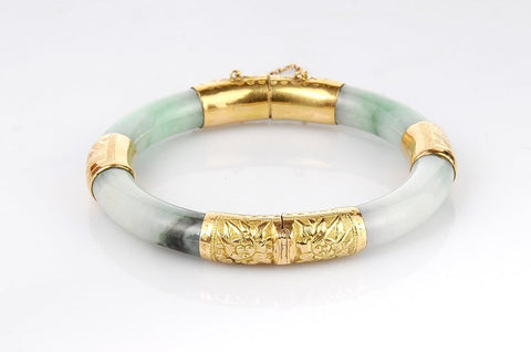 bangle in giada e oro