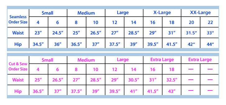 Anigan Period Panty Size Chart