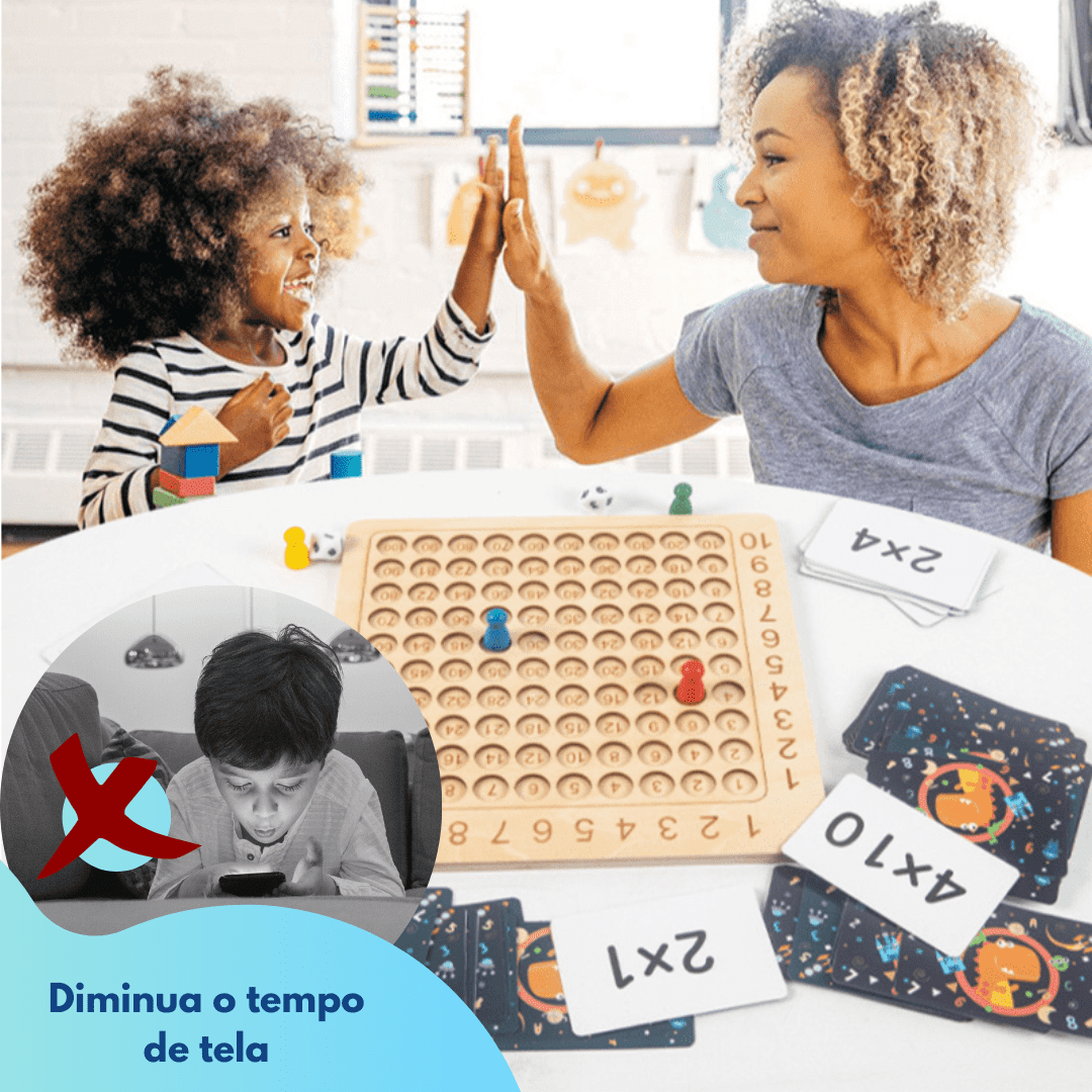 multiplicação matemática,2 em 1 jogo tabuleiro matemático para