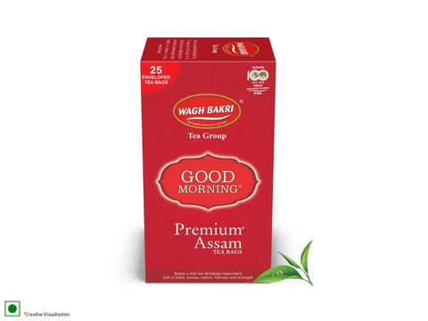 Box of Wagh Bakri Good Morning Assam Tea