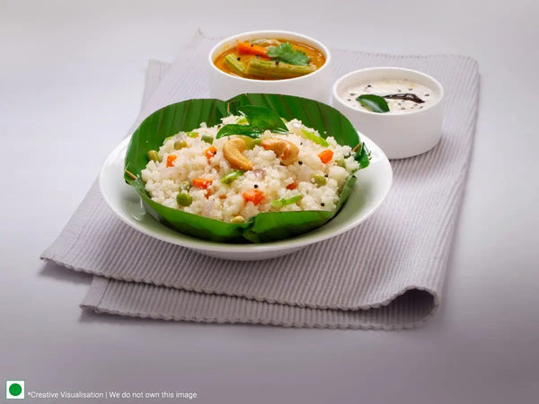 Upma with different vegetables in it