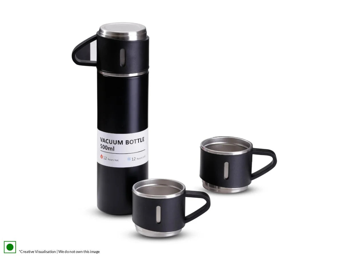 Image of Wagh Bakri’s Vacuum flask with 3 cups