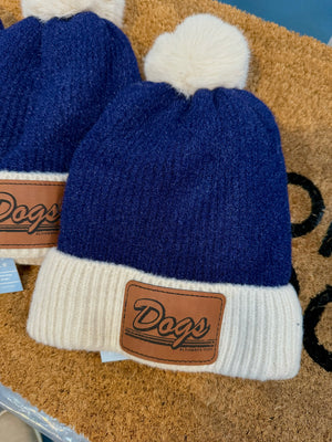 Adult Beanies | Alhambra High School Bulldogs - Blue Bare Merc. & Made