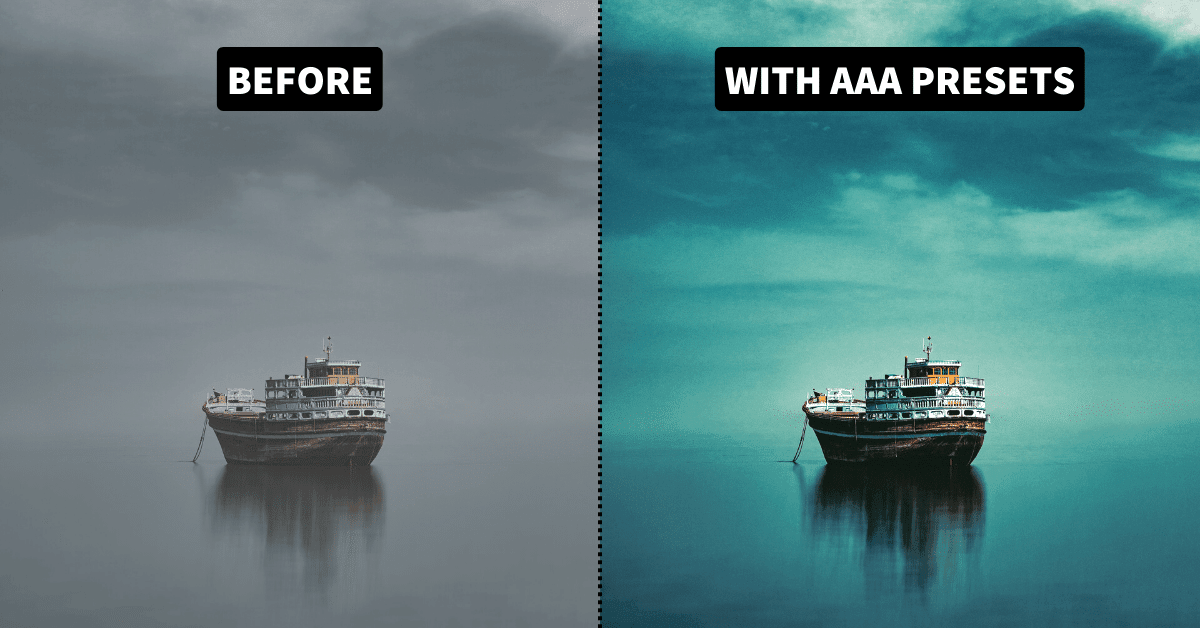 Before and after Photo Using AAA Presets Lightroom Presets