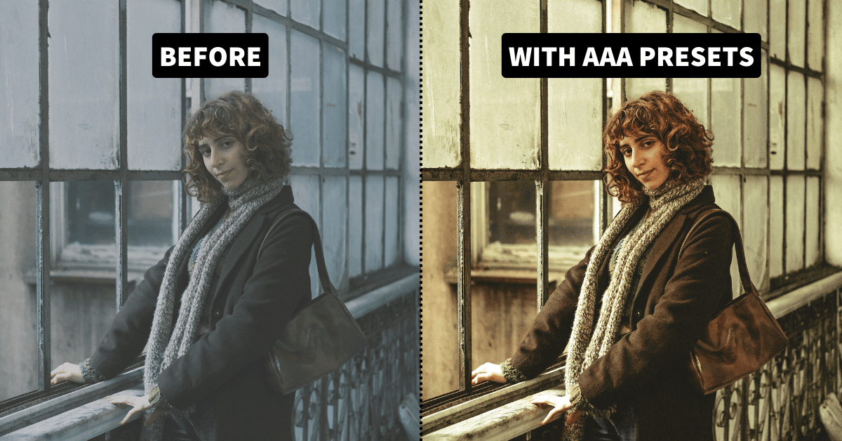 Before and after Photo Using AAA Presets Lightroom Presets