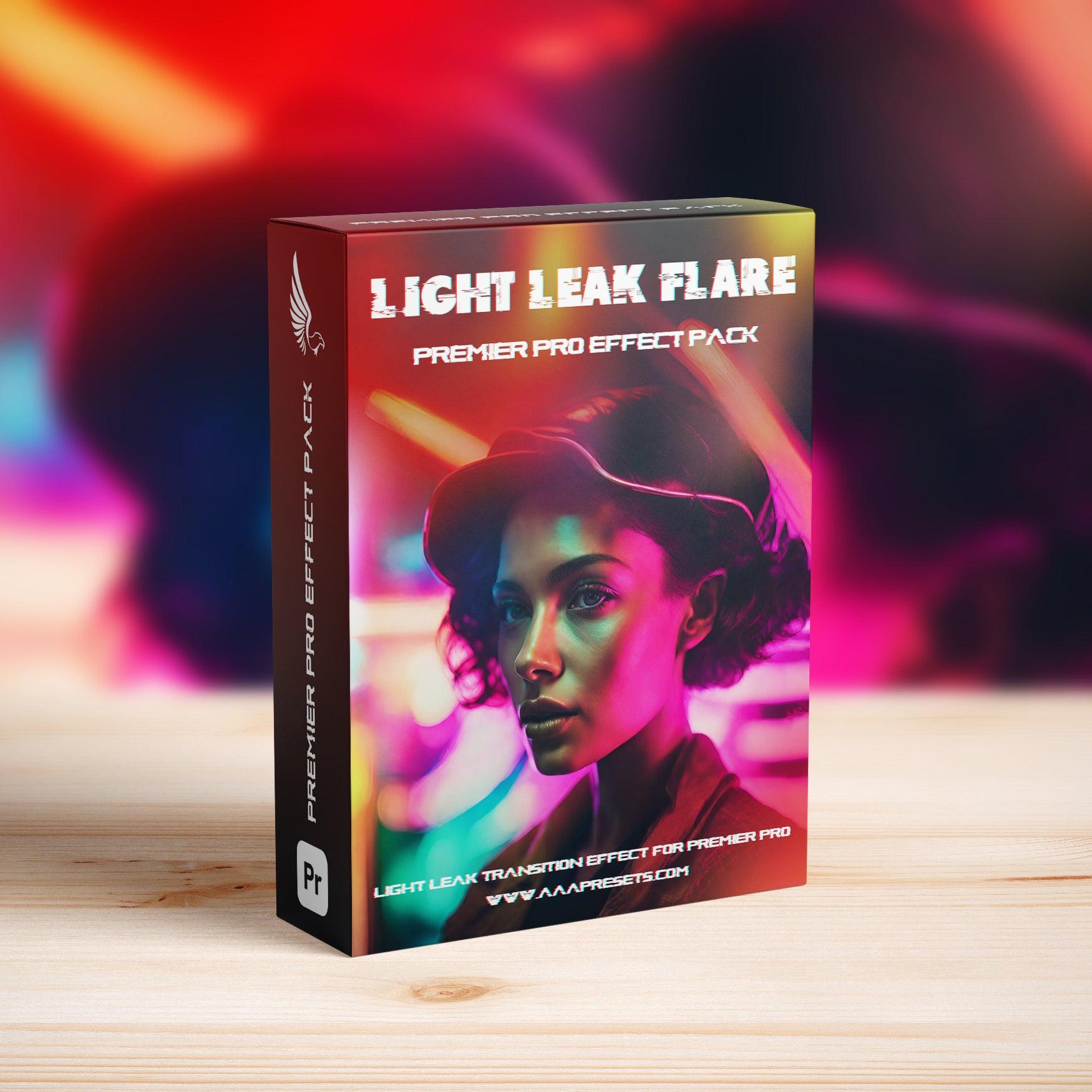 Light Leaks Lens Flare Transitions for Premiere Pro