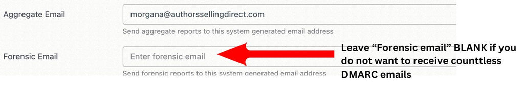 stop prevent avoid emails after DMARC record