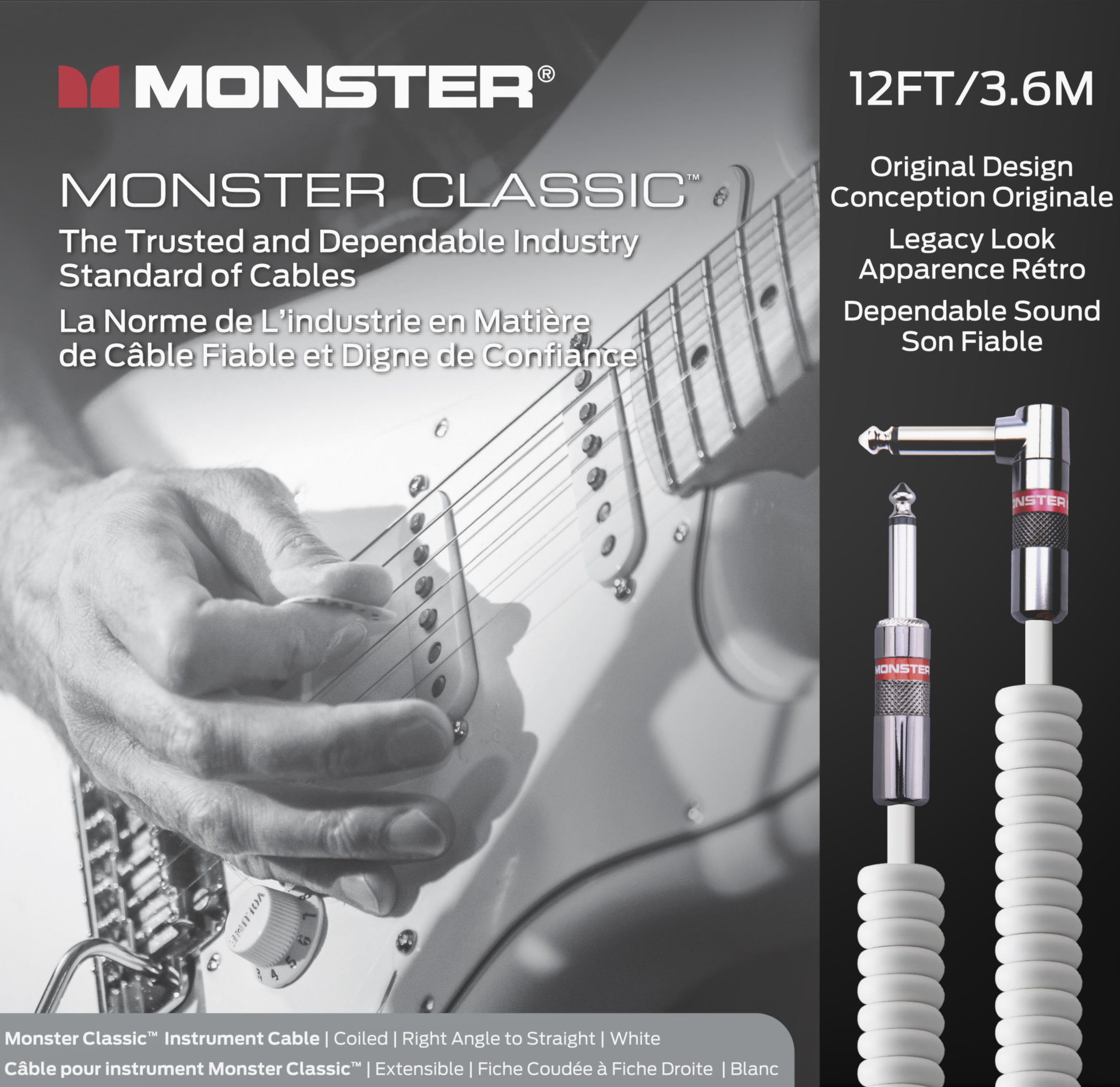 MONSTER CABLE BASS SS 3.6m(12ft) - 器材