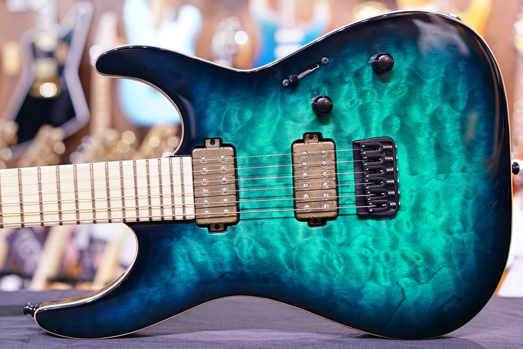 Esp E Ii M Ii Nt Black Turquoise Burst Es Hiendguitar