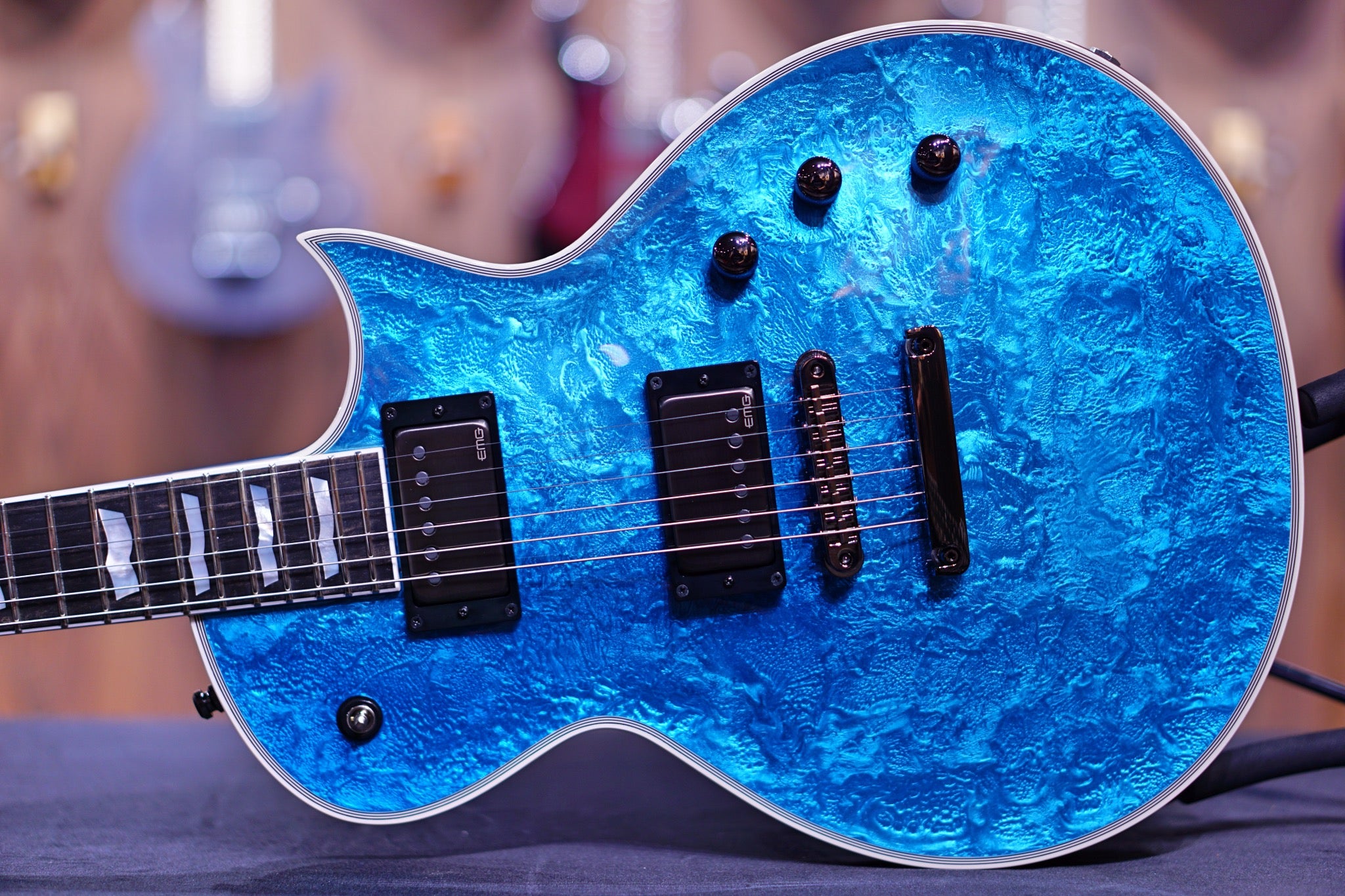 esp eclipse custom blue liquid metal