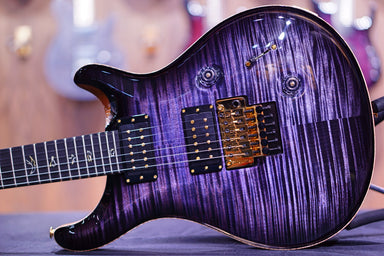 PRS Custom 24 Floyd wood library Purple Mist stained flame neck run  0340186 - HIENDGUITAR   PRS GUITAR