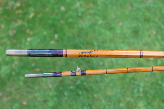 Vintage Split Cane Carp Fishing Rod. 9.5' Long. Good Condition