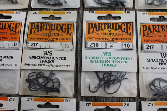 15 x Packets Of Partridge Old School Carp Fishing Hooks. Hilton, Maddo –  Vintage Carp Fishing Tackle