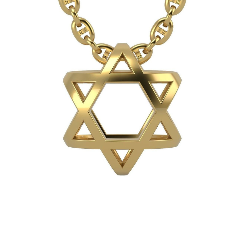 14k White Gold Jewish Star of David Pendant : Claddagh Gold: Clothing,  Shoes & Jewelry - Amazon.com