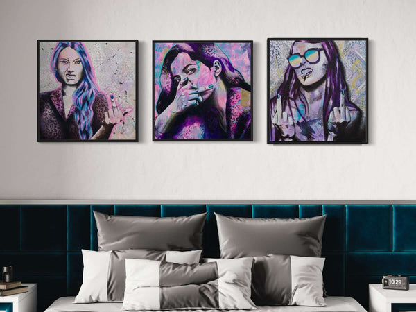 art wall, gallery wall, how to hang pictures guid for haning art prints and fine art paintings