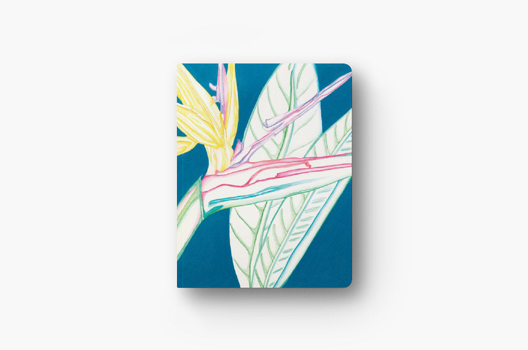 Layflat Notebook - Strelitzia with Leafs