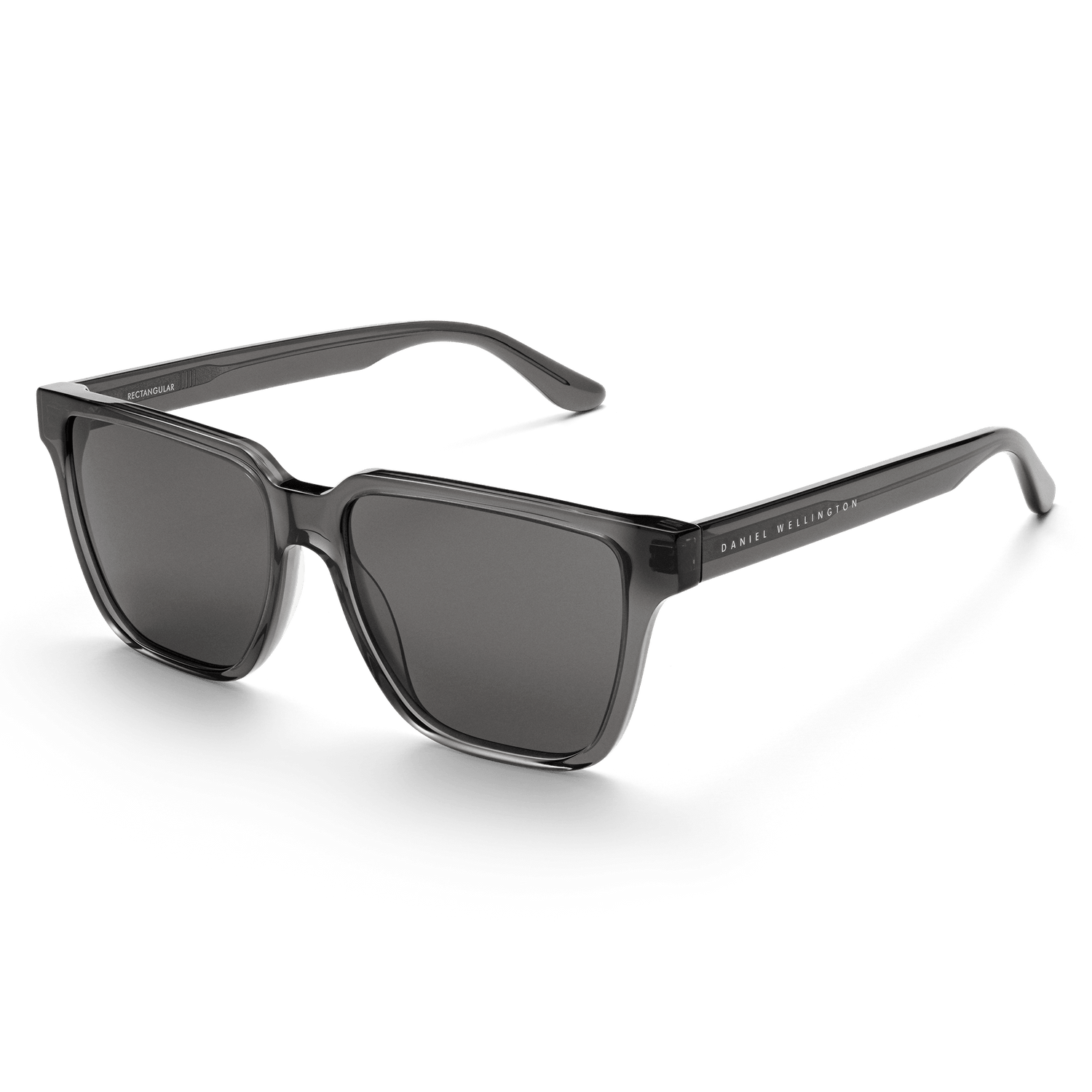 Rectangular Bio-Acetate - Black rectangular sunglasses | DW