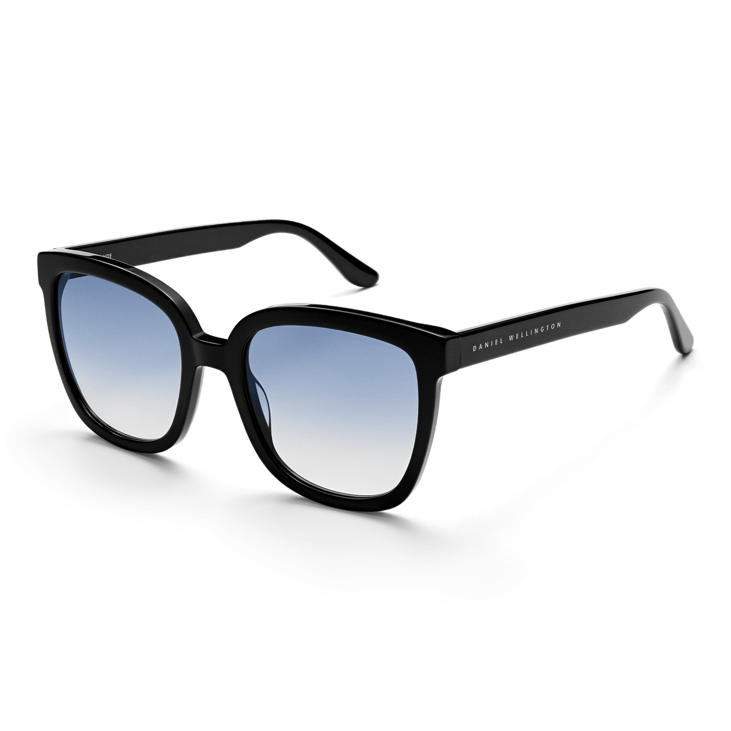 Rectangular Bio-Acetate - Black rectangular sunglasses | DW