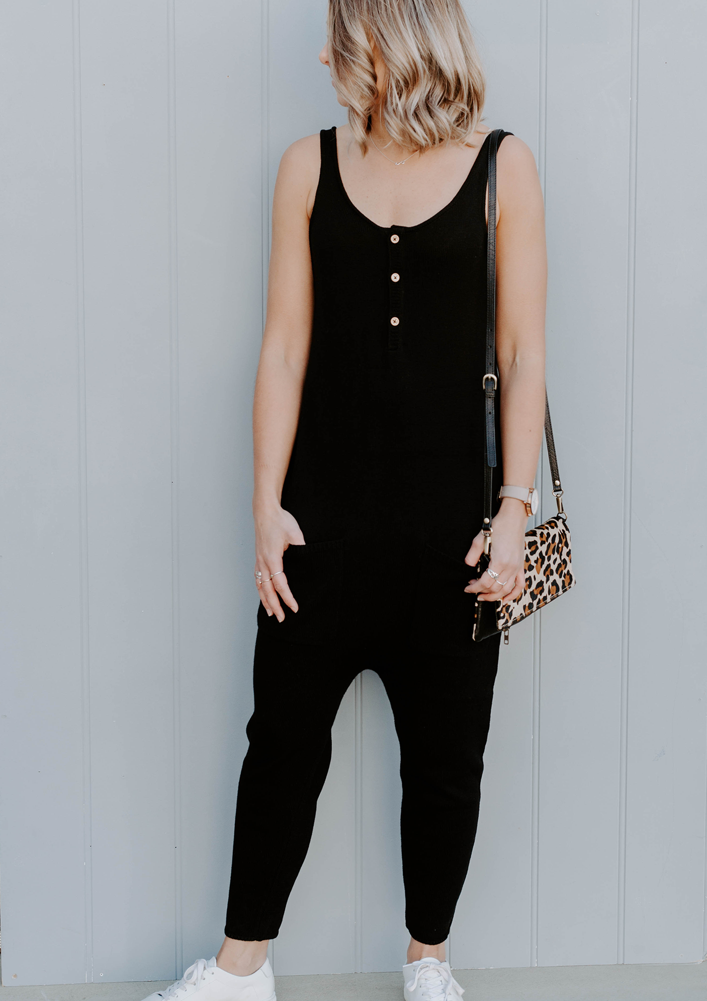 kimmy knit jumpsuit black