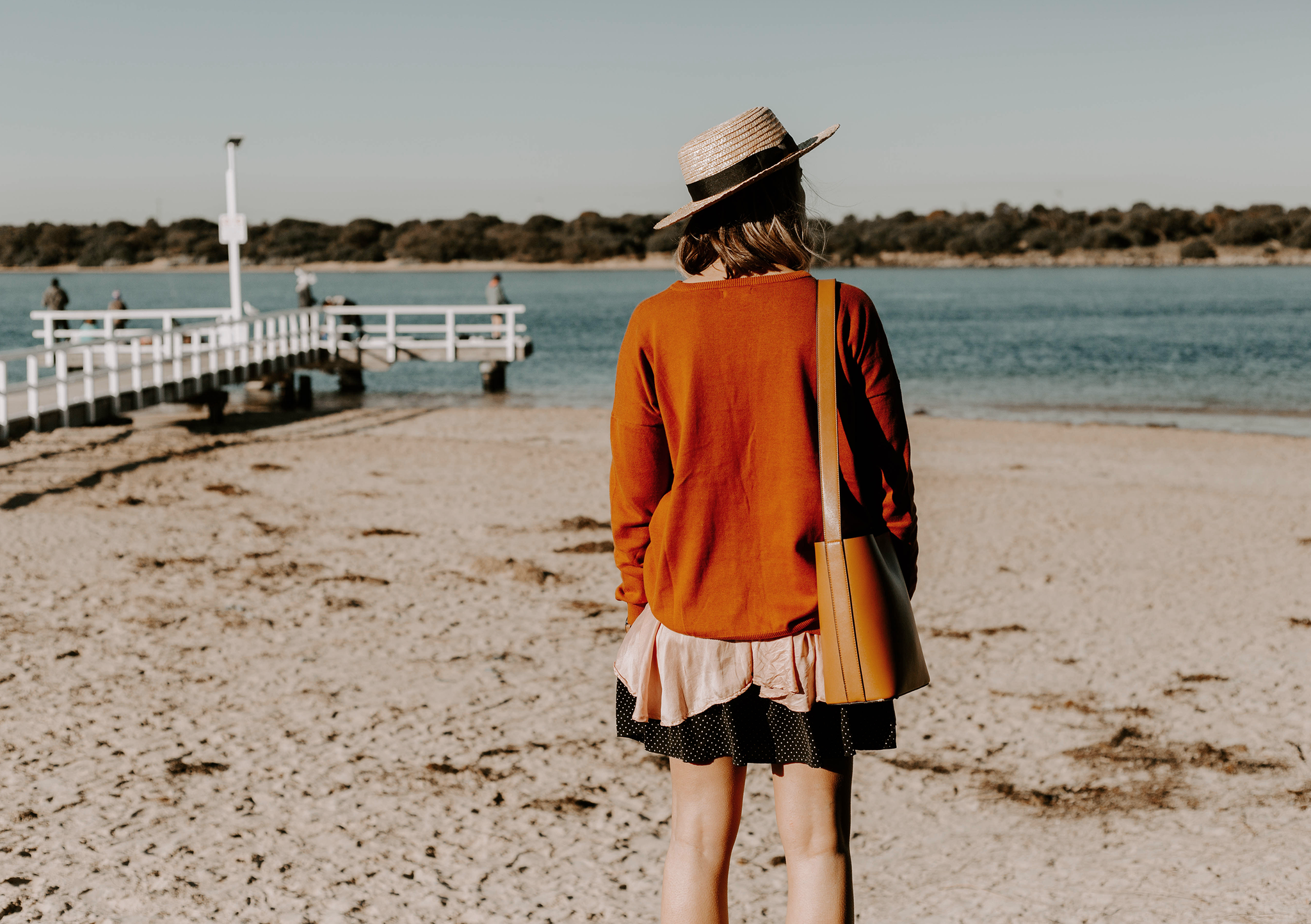 emily knit jumper terracotta