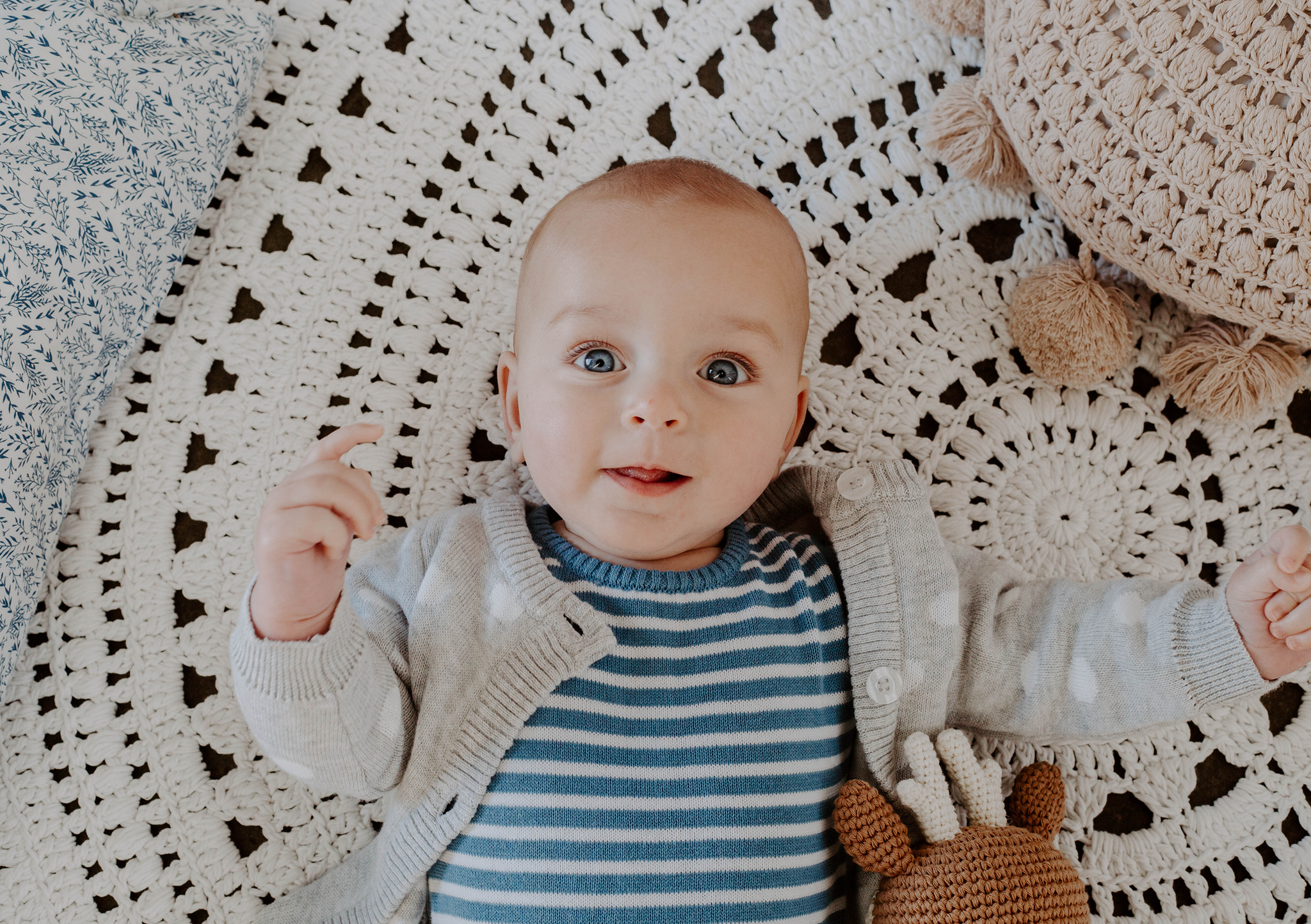 ocean stripe body suit