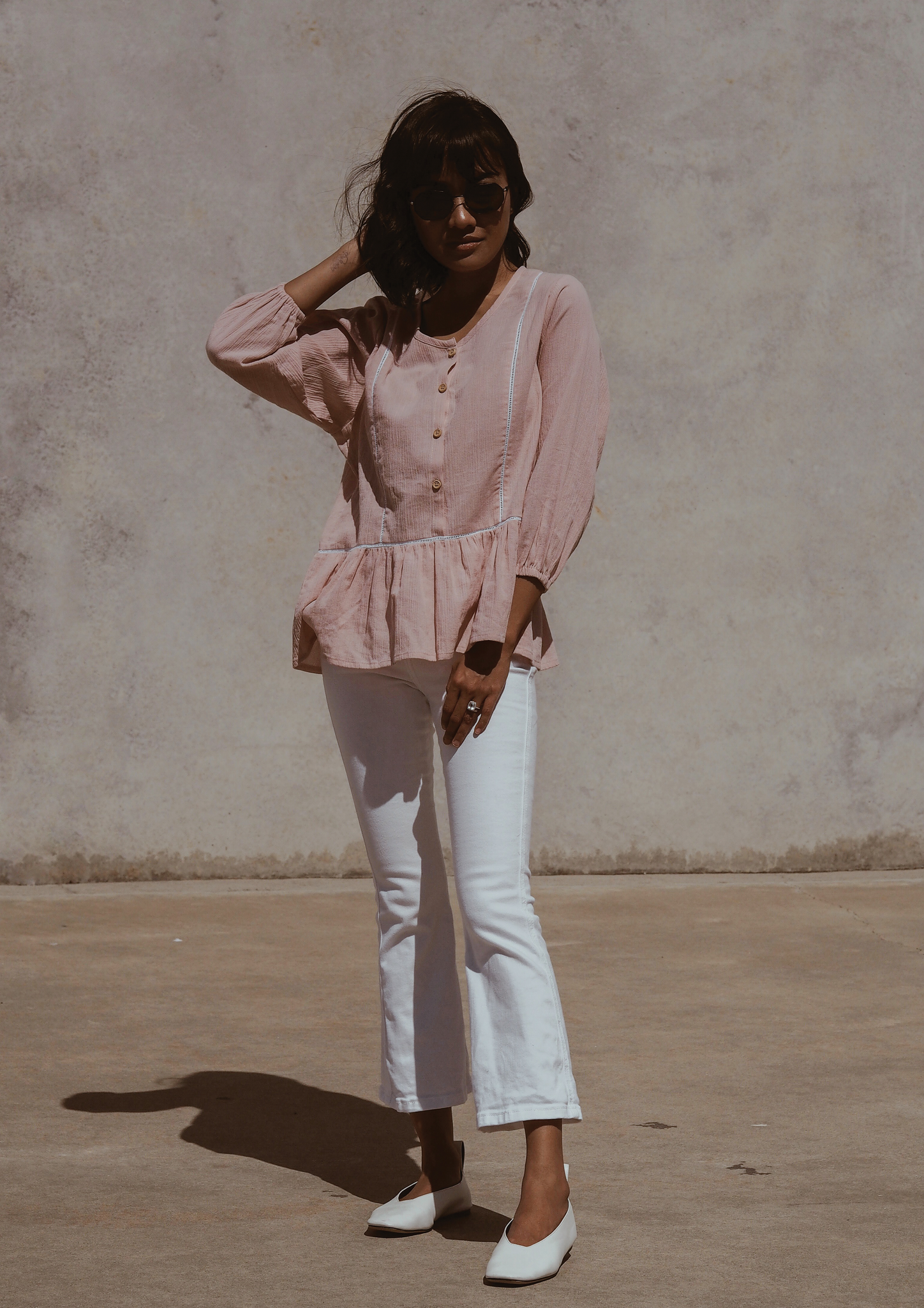 LAURA TOP DUSTY PINK