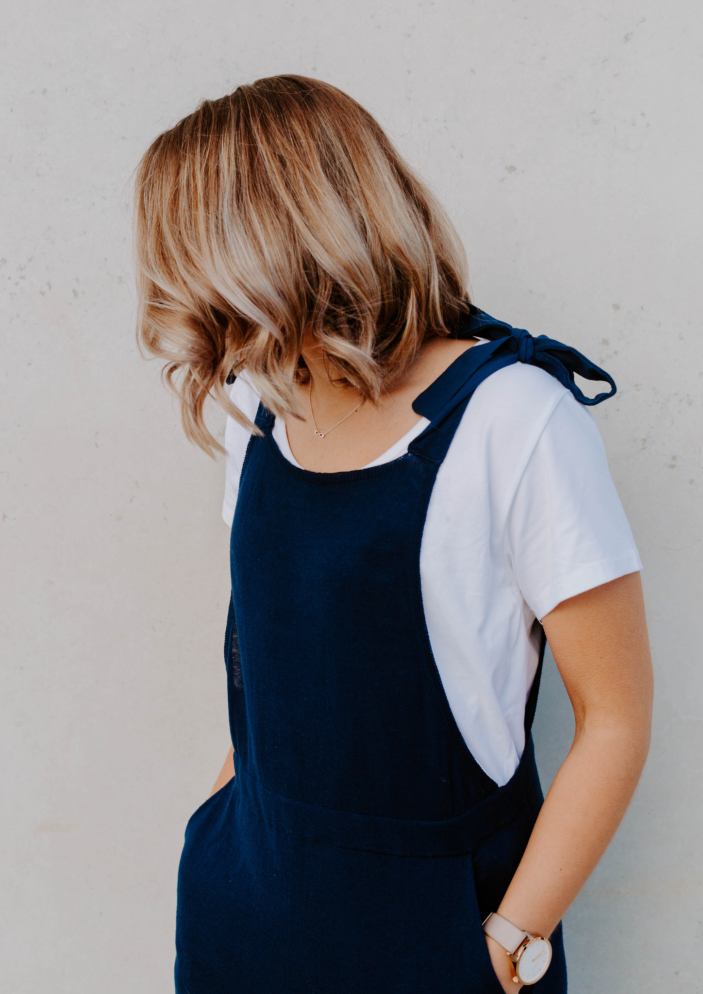 audrey knit jumpsuit navy