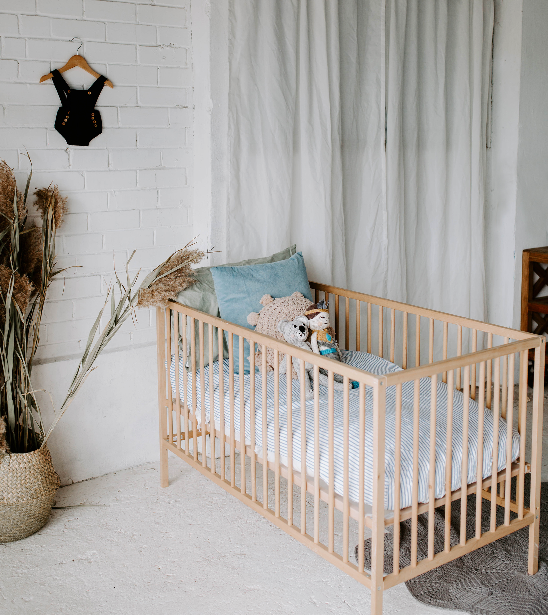 OCEAN STRIPE FITTED COT SHEET