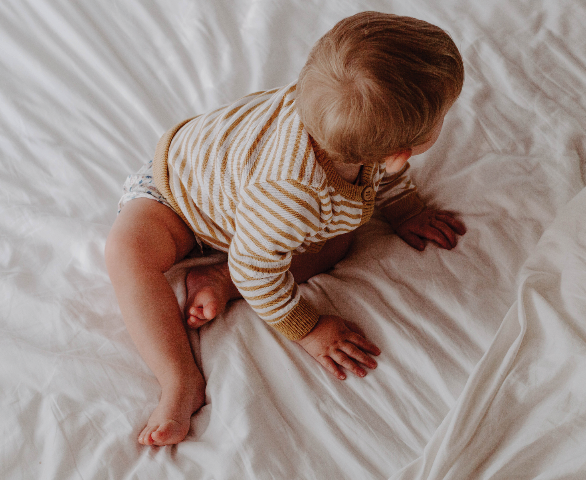 mustard stripe cardigan