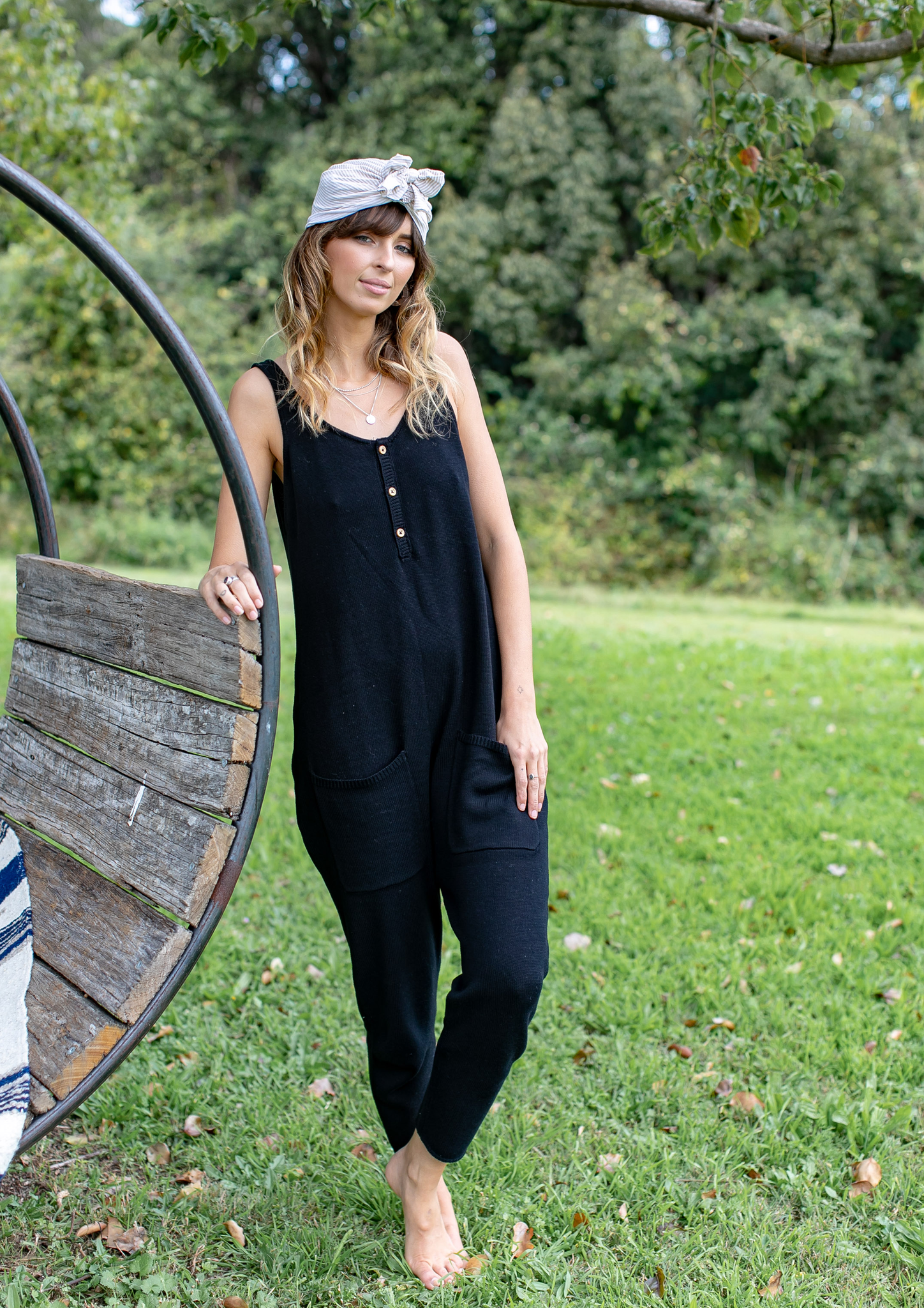 kimmy knit jumpsuit black