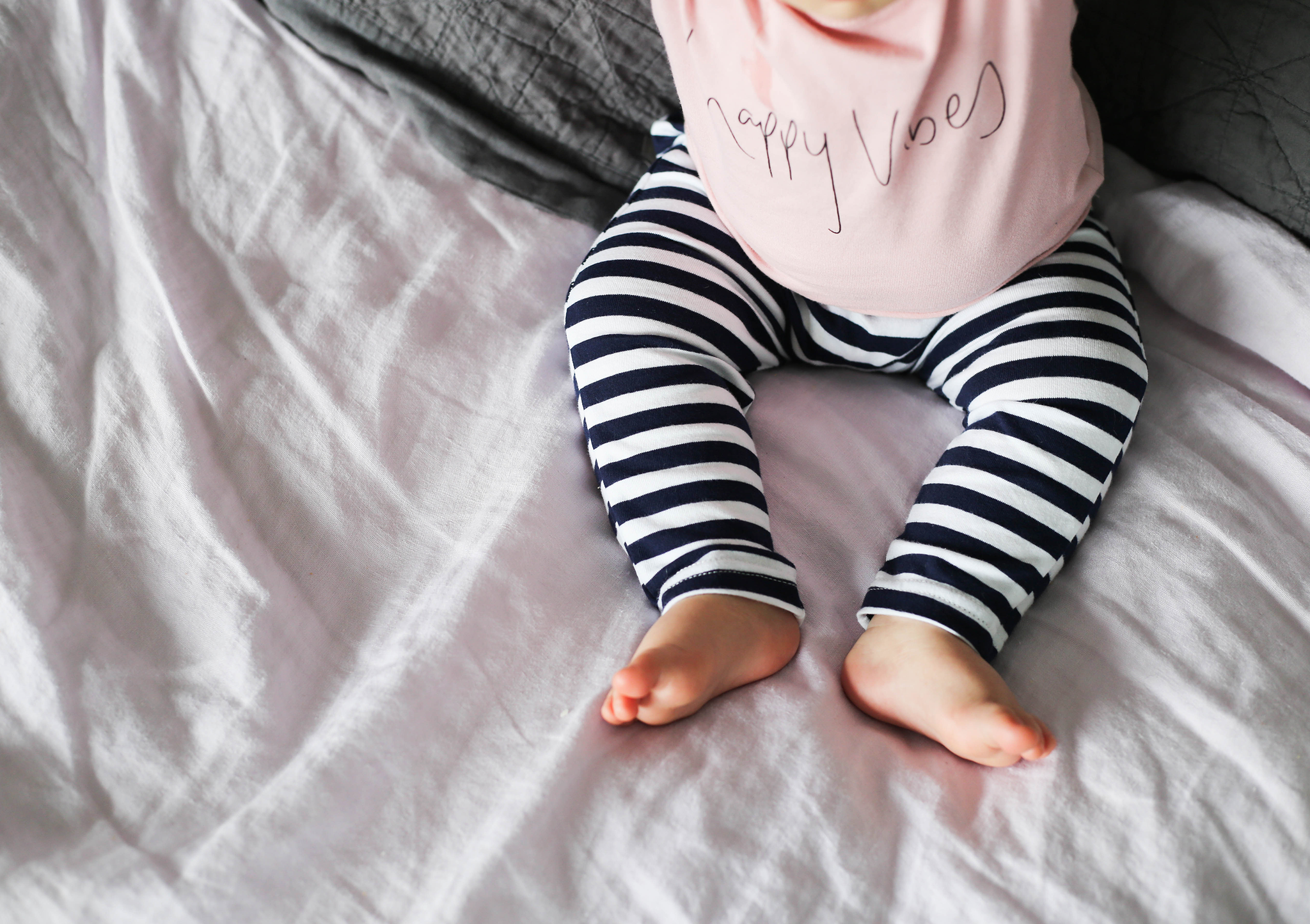 classic navy stripe pants