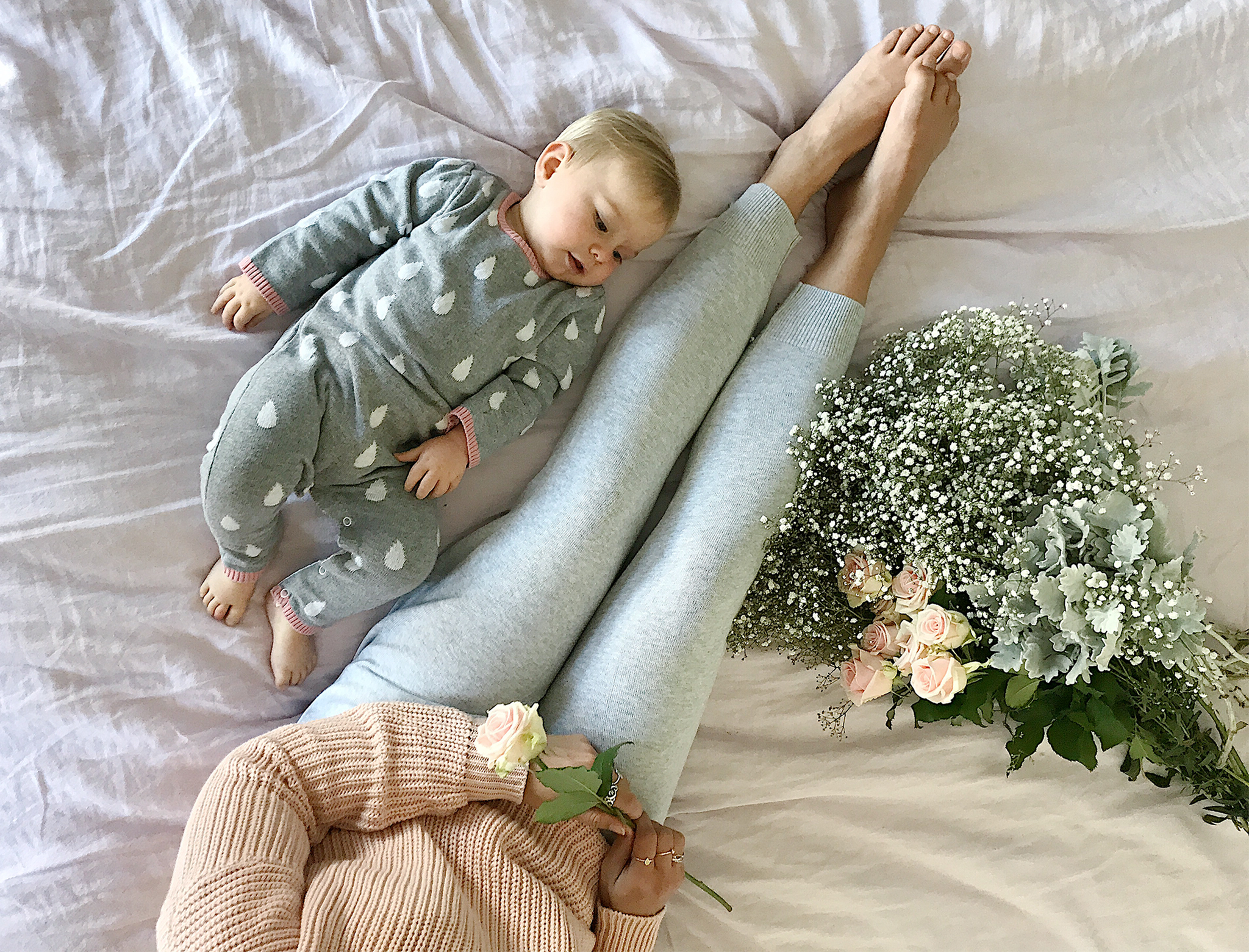 pink raindrop baby suit