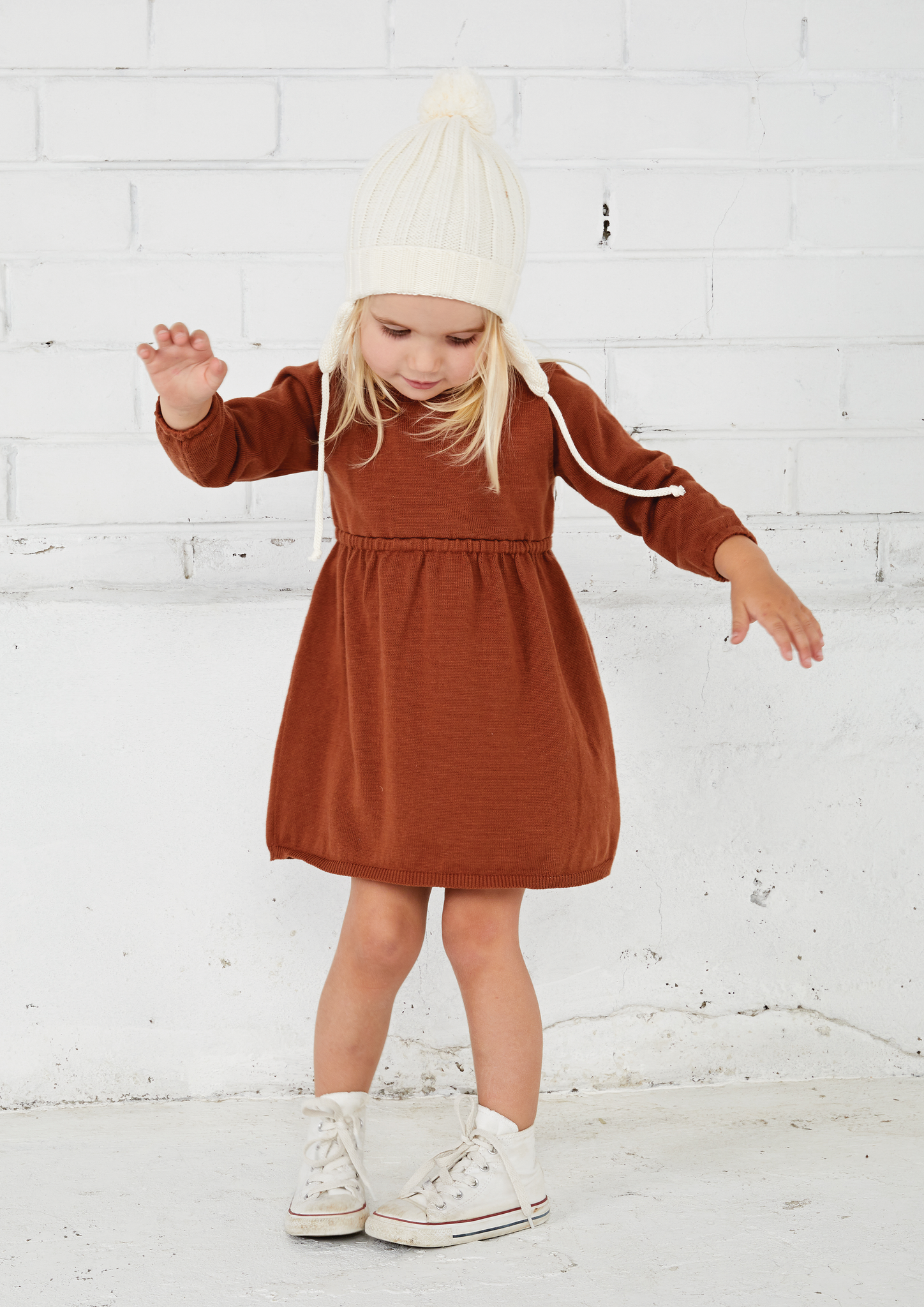 RUST KNIT DRESS