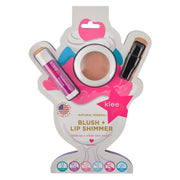 Peachy Pink Delight - Klee Girls Blush and Lip Shimmer set