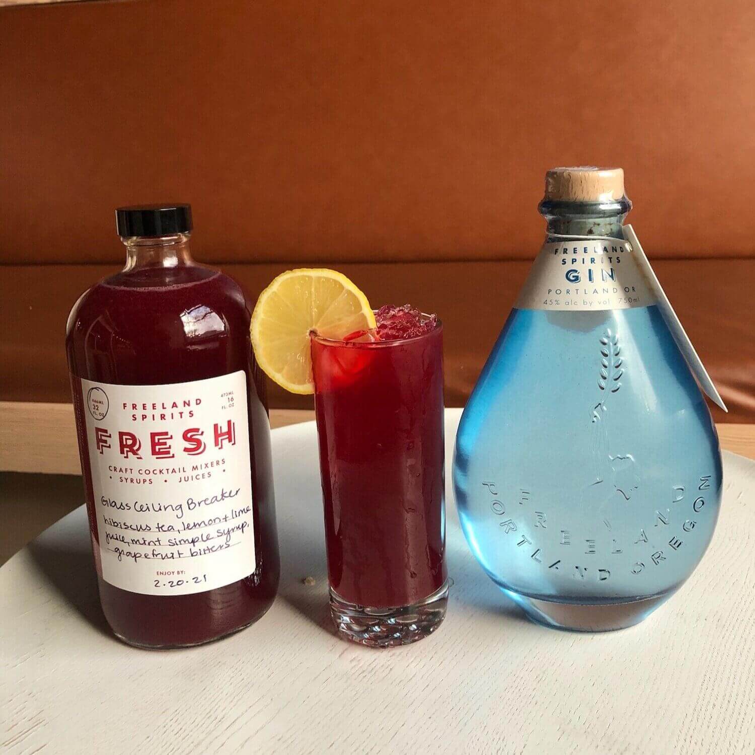 Freeland Spirits Hibiscus Gin Margarita Cocktail