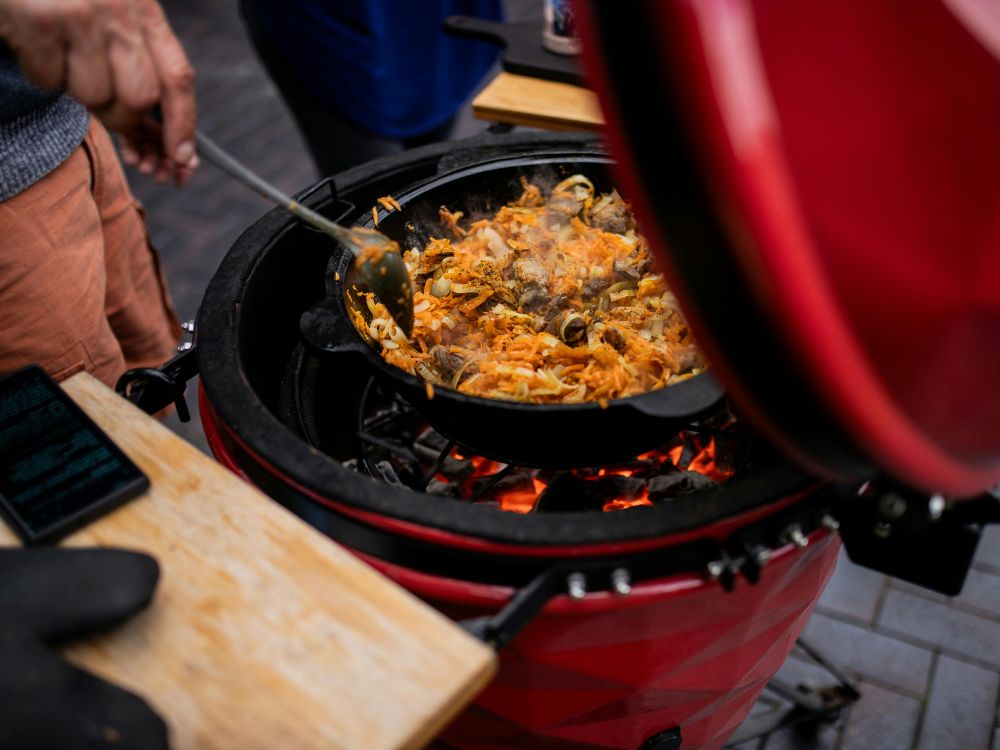 réglage de la température dans un Kamado