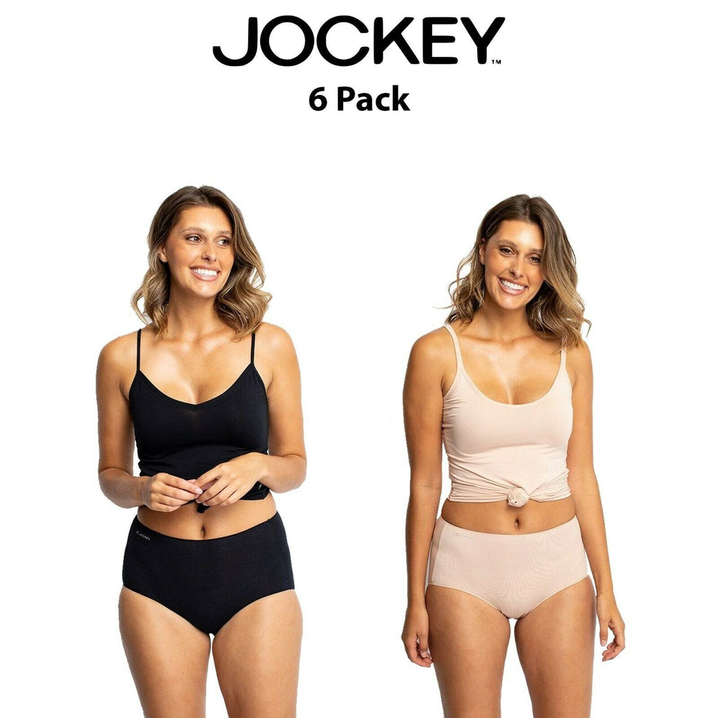 Womens Jockey No Panty Line Promise Bamboo Full Brief Knickers 3 Pack – CW  workwear